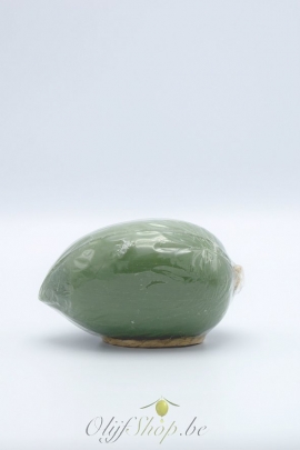 Zeep olijf groen met koord 180 gram